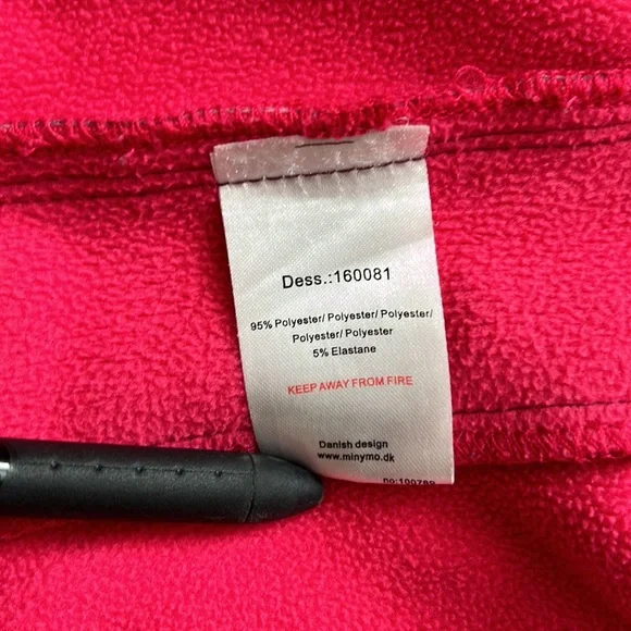 Minymo fleece-lined shell size 110 (US5) pink and purple. (Scandi brand!) - Picture 7 of 8